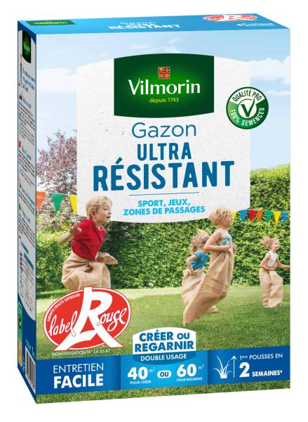 Ultra résistant - Gazon Ultra Résistant - Label Rouge - 1 kg (x2) - PACKAGING_RECTO